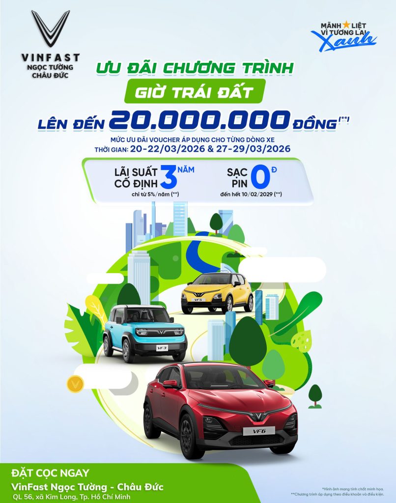 Hưởng Ứng Giờ Trái Đất: Đặt Cọc VinFast VF MPV 7, Nhận Deal "Khủng" Đến 20 Triệu!